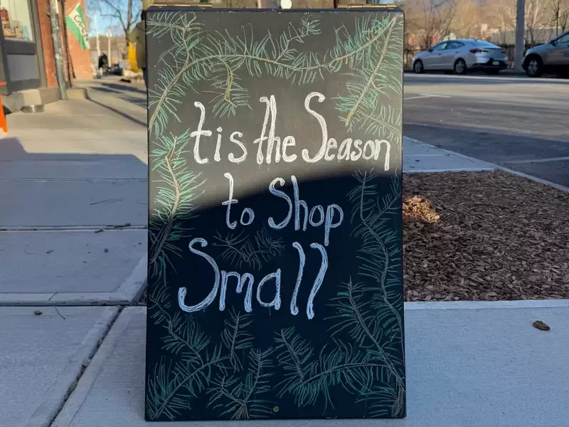 A holiday call to action on Beacon’s Main Street in 2024.