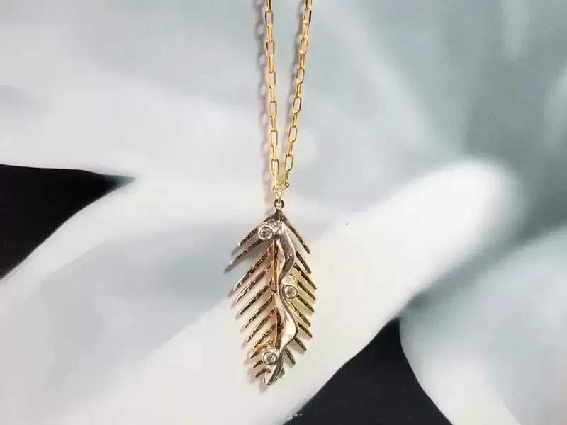 A beautifully handcrafted pendant by Marie-Pierre Pulcini of Marie-Pierre Jewelry Collection, 520-A Main Street.