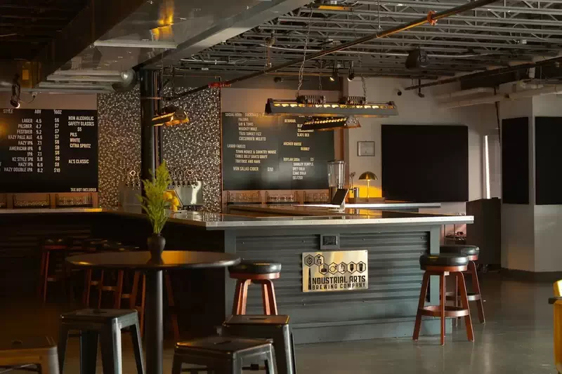 The Workshop bar at Industrial Arts Brewing Company. (photo credit: IABC)
