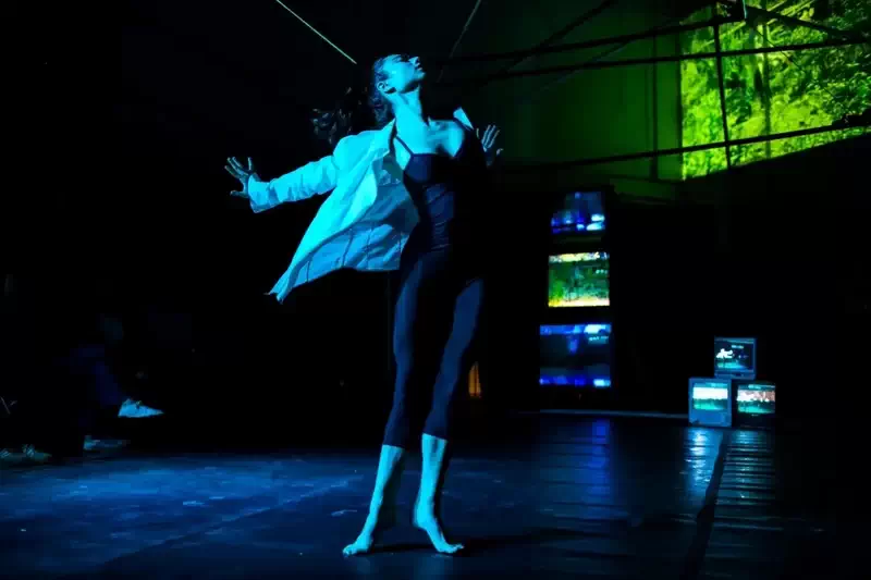  Skyla Schreter, 2023, in the space now occupied by Savage Wonder Arts Center. Photo: Darya Golubina. 