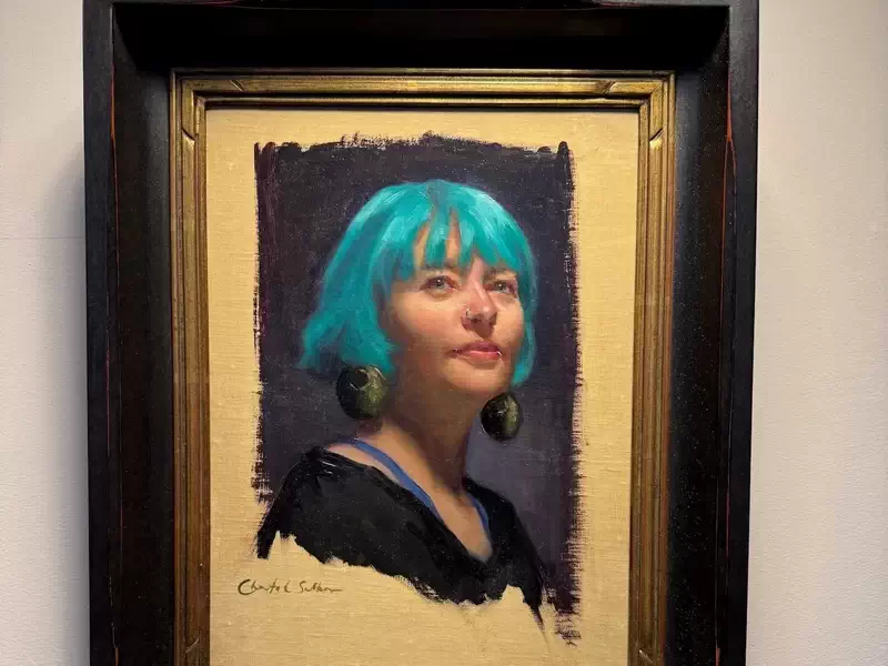  A portrait by Chantal Sulkow in the AAPL’s Third Annual Realism Show. 