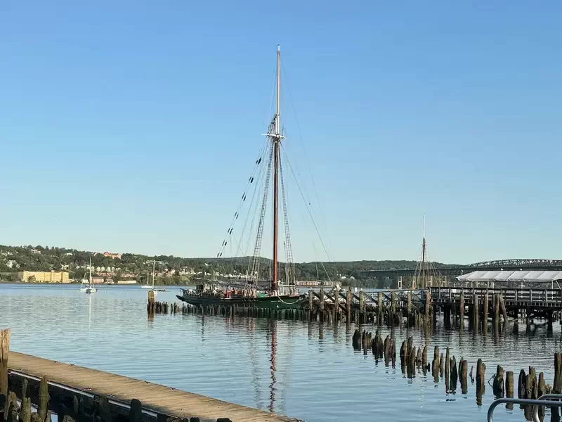 The  Clearwater , docked in Beacon in summer 2024. 